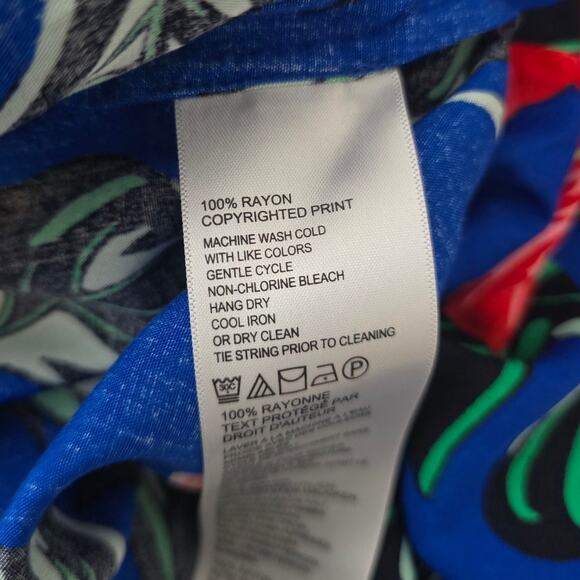 Tommy Bahama Sleeveless Hybiscus Pinapple Leaf Novelity Print Women's Dress M - Picture 5 of 5